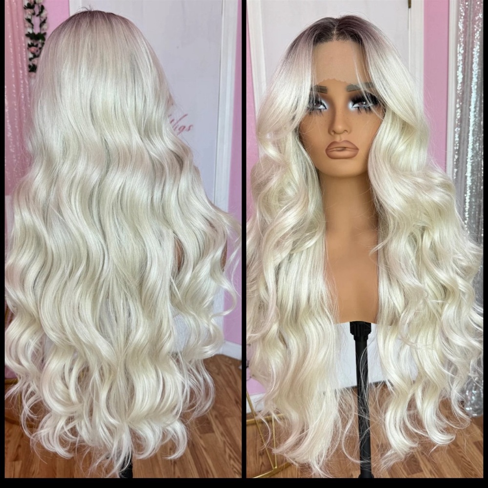 Human Hair Blended Lace Front Wig